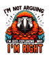 Sarcastic Parrot Design - DTF Ready To Press