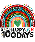 Happy 100 Days School Rainbow Design - DTF Ready To Press