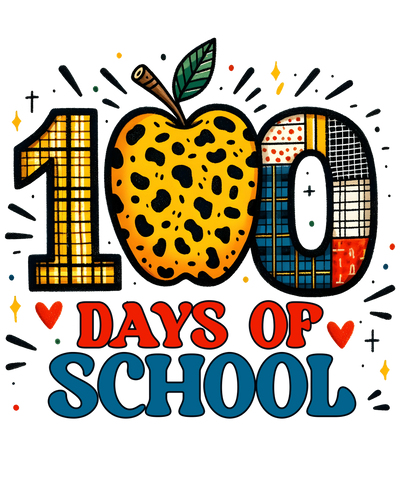 Cool 100 Days Of School Design - DTF Ready To Press - DTF Dallas 