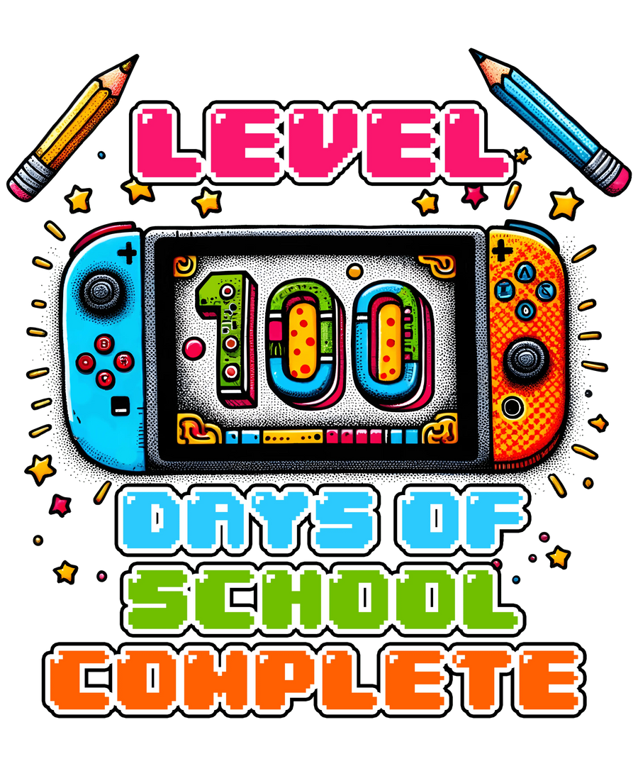 Level 100 Days of School Complete Design | DTF Dallas