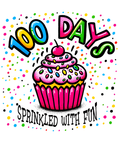 100 Days Sprinkled with Fun Design | DTF Dallas - DTF Dallas 