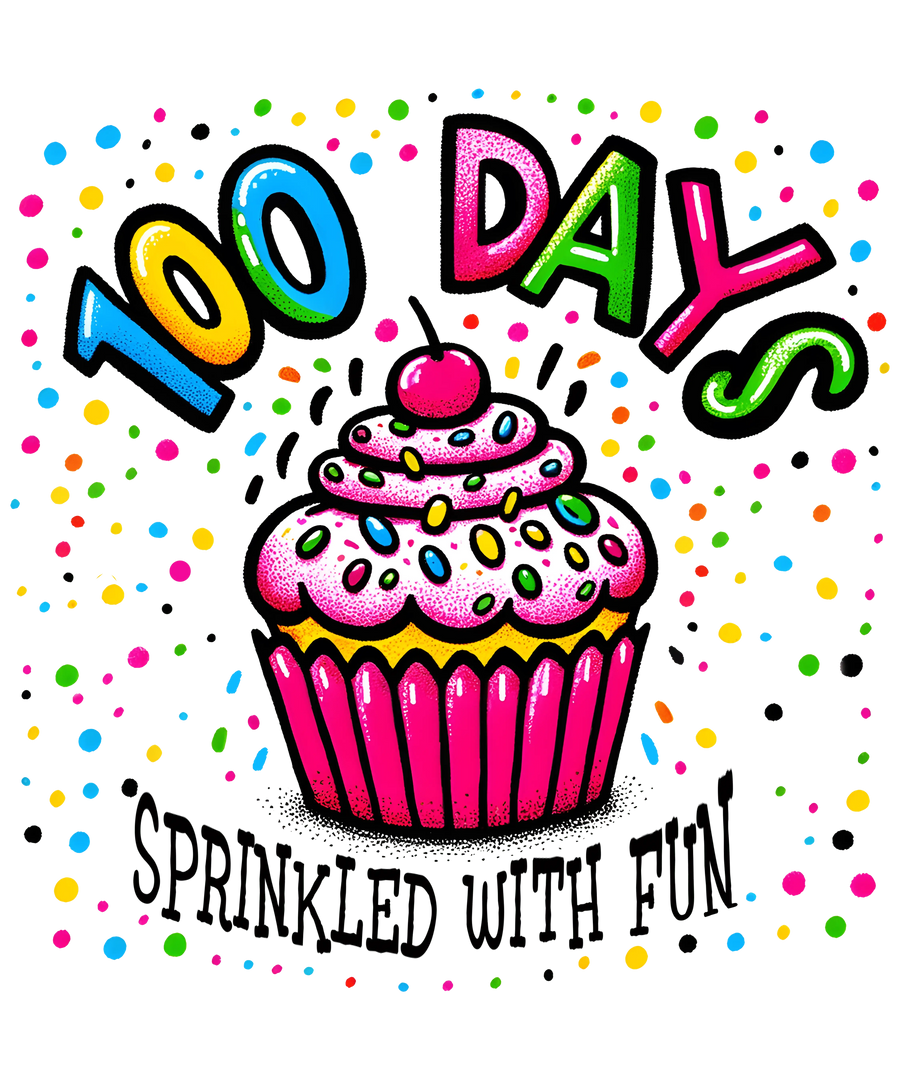 100 Days Sprinkled with Fun Design | DTF Dallas
