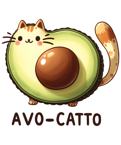 Avo-Catto Design - DTF Ready To Press - DTF Dallas 