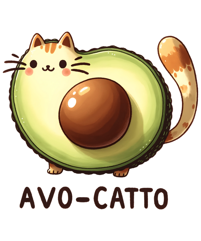 Avo-Catto Design pressed on a garment