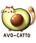 Avo-Catto Design - DTF Ready To Press