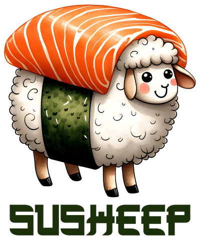 Susheep Funny Sheep  Design - DTF Ready To Press - DTF Dallas 