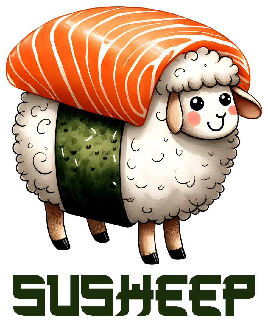 Susheep Funny Sheep  Design - DTF Ready To Press