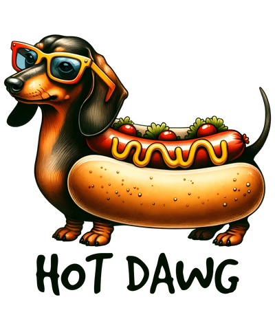 Hot Dawg Design - DTF Ready To Press - DTF Dallas 