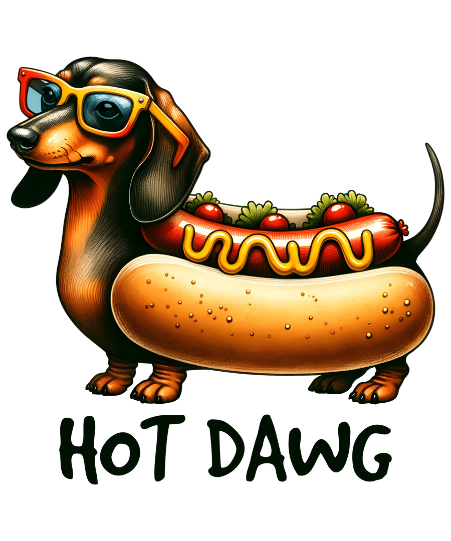 Hot Dawg Design - DTF Ready To Press