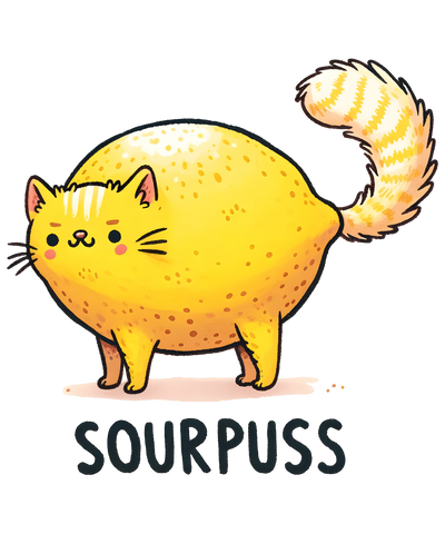 Funny Orange Cat Design DTF-Ready to Press (V2) | DTF Dallas - DTF Dallas 