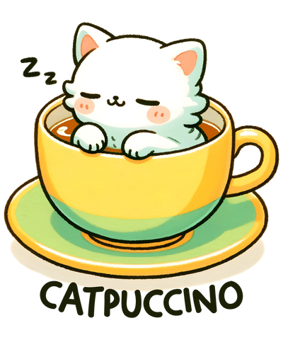 Catpuccino Design DTF-Ready to Press (V1) | DTF Dallas - DTF Dallas 