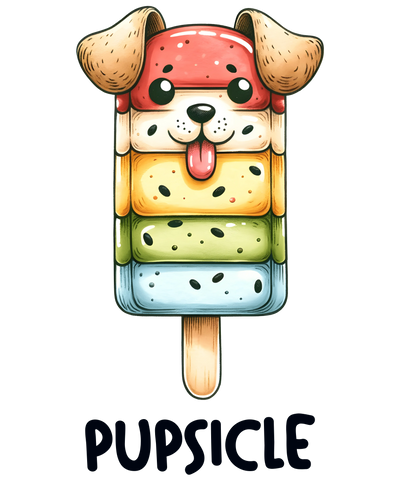Pupsicle Design - DTF Ready To Press - DTF Dallas 