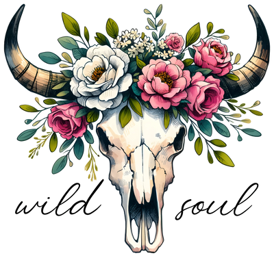 Wild Soul Cow Junkie Design - DTF Ready To Press - DTF Dallas 