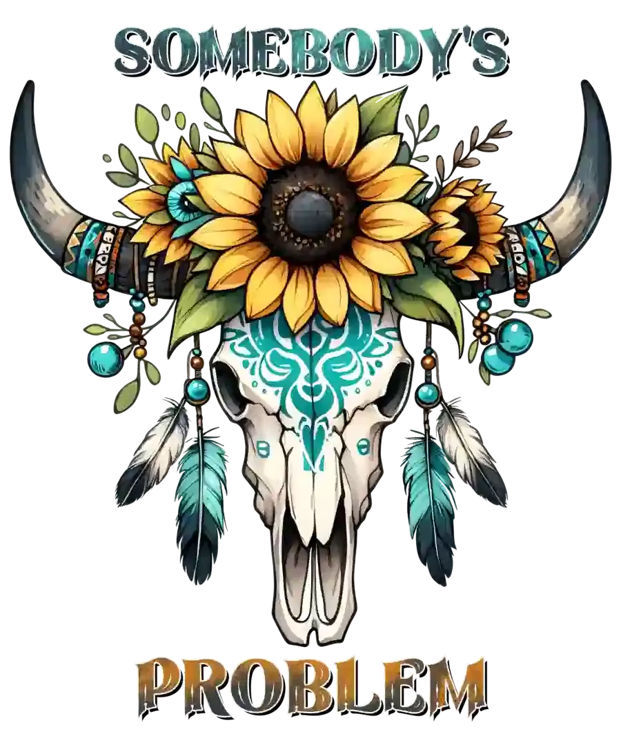 Somebody's Problem Cow Design - DTF Ready To Press
