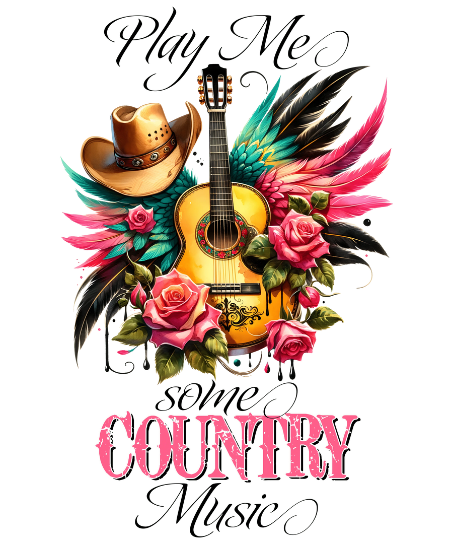 Play Me Some Country Music - Western Design | DTF Dallas