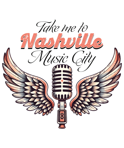 Take Me to Nashville DTF Design Ready Press V1 | DTF Dallas - DTF Dallas 