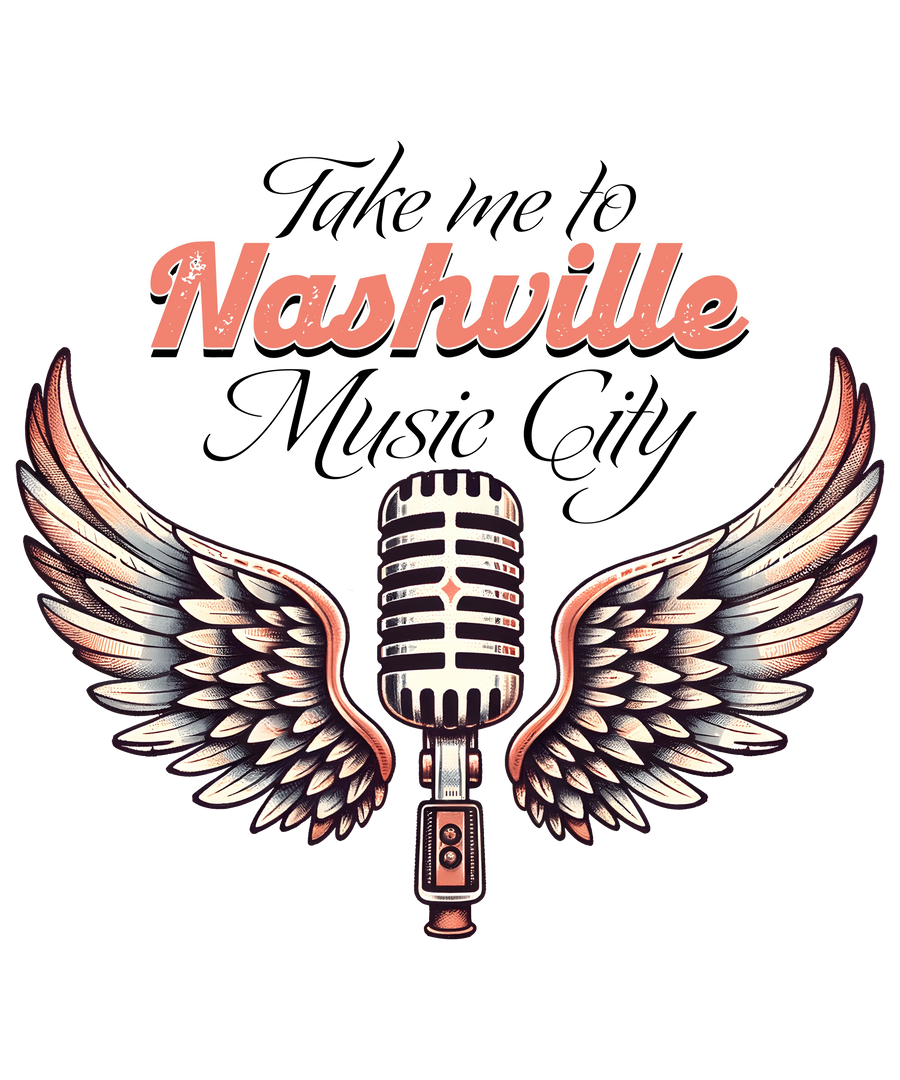 Take Me to Nashville DTF Design Ready Press V1 | DTF Dallas