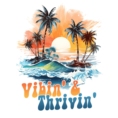 Vacation Vibes Design - DTF Ready To Press - DTF Dallas 