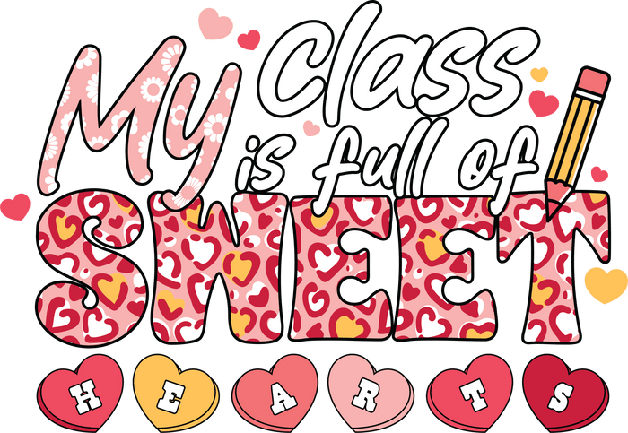 Back to School Teacher Design Ready Press Pencil & Paper Collection pressed on a garment