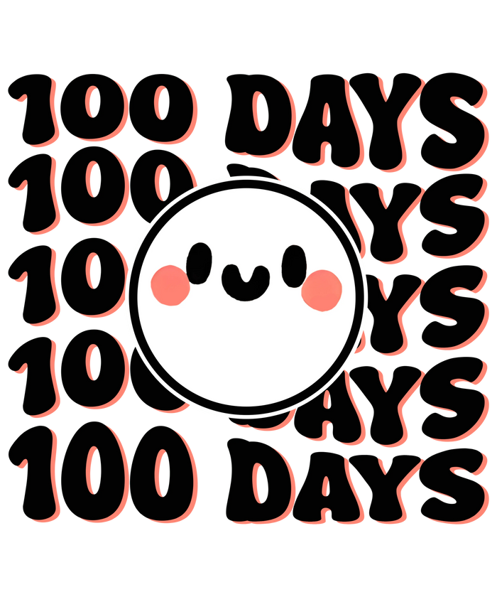 100 Days Smile Design pressed on a garment