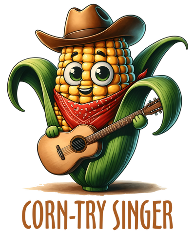 Corn-Try Singer Design - DTF Ready To Press - DTF Dallas 