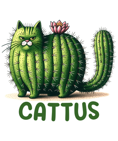 Cattus Cute Cat Design - DTF Ready To Press - DTF Dallas 