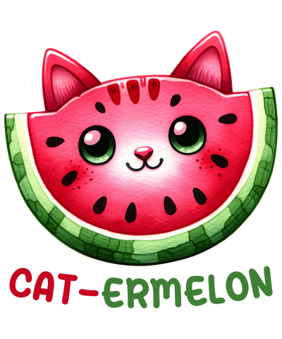 Cat-ermelon Design - DTF Ready To Press - DTF Dallas 