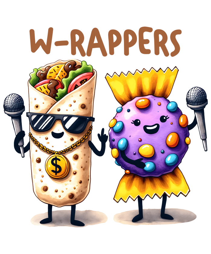W-Rappers Design pressed on a garment