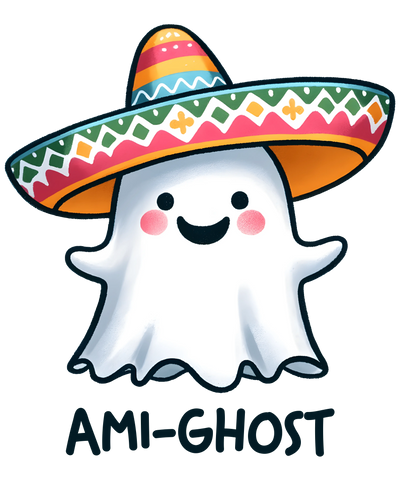 Ami-Ghost Design - DTF Ready To Press - DTF Dallas 