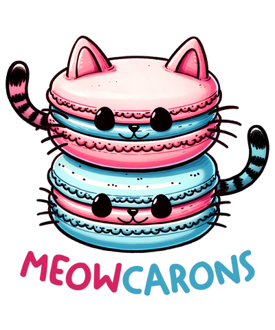 Meowcarons Design - DTF Ready To Press - DTF Dallas 
