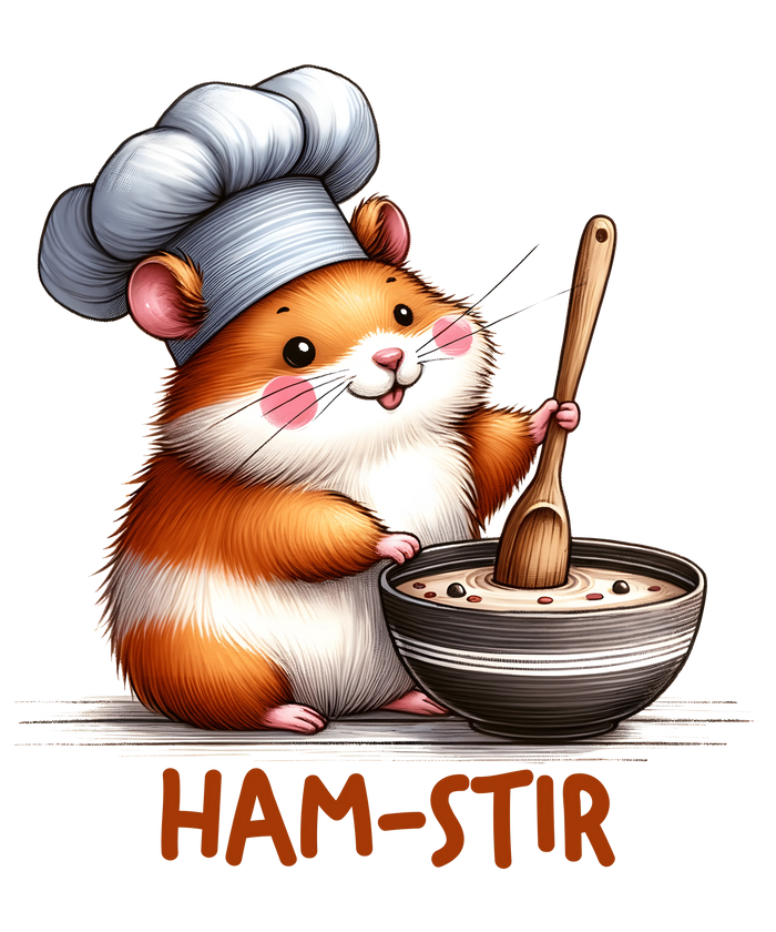 Cute Hamster Design pressed on a garment