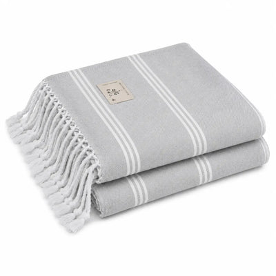 Cotton Blank Beach Towel - Classical Series Prewashed Peshtemal Towel 37" x 71" - DTF Dallas 