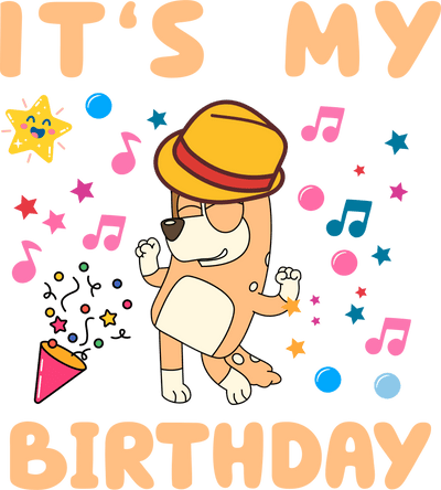 It's My Birthday Bingo Design - DTF Ready To Press - DTF Dallas 