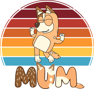 Bluey Mum Chilli Design DTF-Ready to Press | DTF Dallas - DTF Dallas 