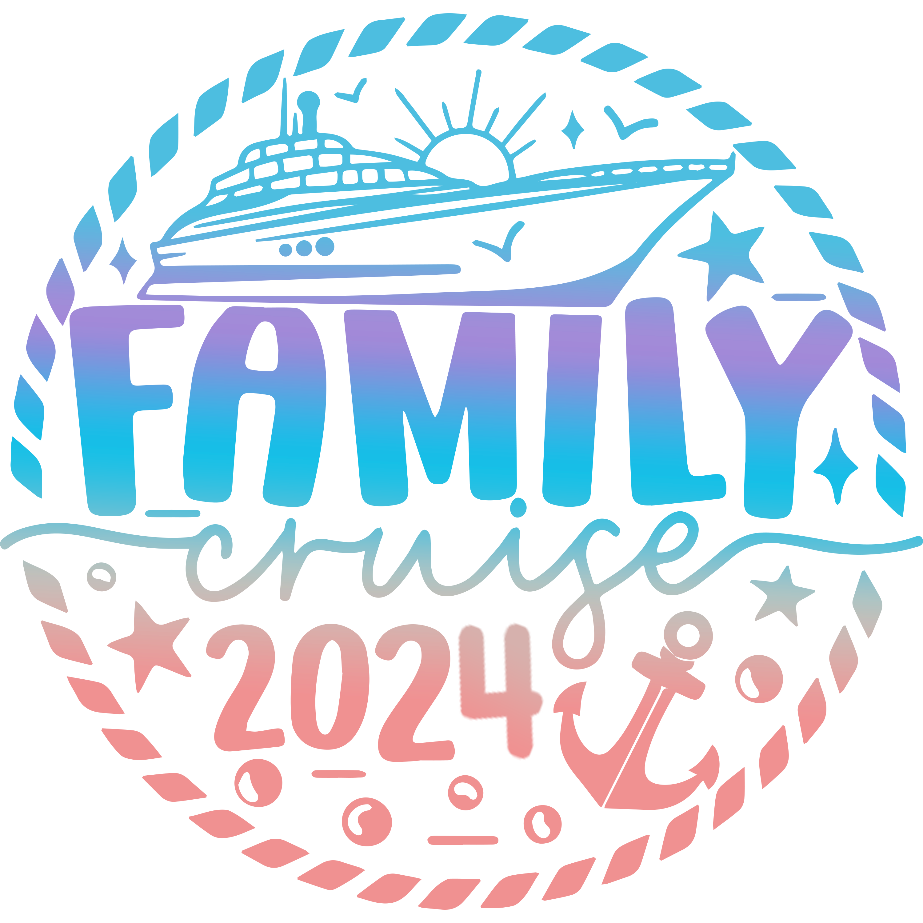 2024 Family Cruise Design DTF Ready To Press dtfdallas