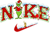 Grinch Nike Christmas Design - DTF Ready To Press
