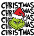 Christmas Grinch Design - DTF Ready To Press