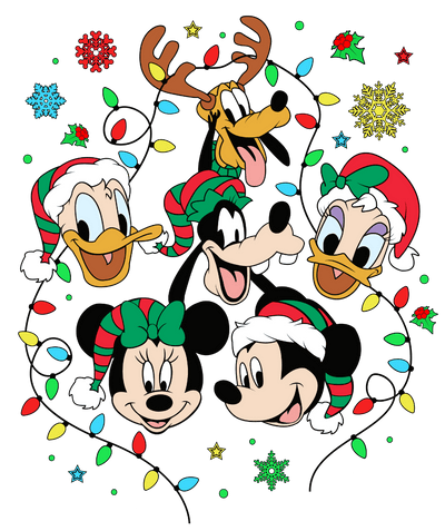 Festive Mouse Christmas Design Ready Press | DTF Dallas - DTF Dallas 