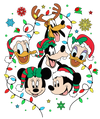 Disney Mickey Mouse Christmas Design - DTF Ready To Press