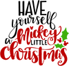 Little Mickey Christmas Design - DTF Ready To Press