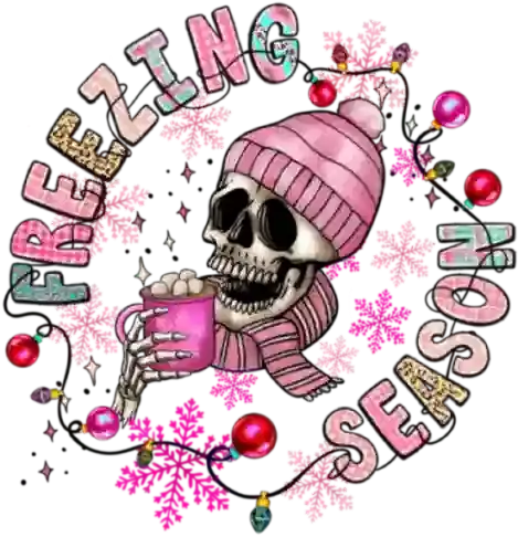 Freezing Season Design pressed on a garment