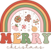 Merry Christmas Design - DTF Ready To Press