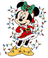 Minnie Mouse Christmas Design - DTF Ready To Press