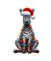 Christmas Zebra Tree Design - DTF Ready To Press