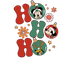 Ho Ho Ho Mickey Mouse Christmas Design - DTF Ready To Press
