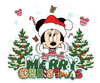 Mickey Mouse Christmas Tree Design - DTF Ready To Press