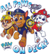 All Paws on Deck Paw Patrol Design | DTF Dallas