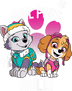 Girl Pups Rule Paw Patrol Design - DTF Ready To Press