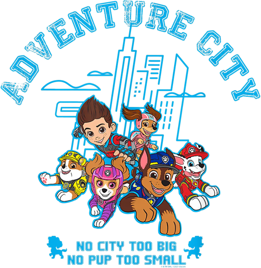 Adventure City Paw Patrol Design - DTF Ready To Press