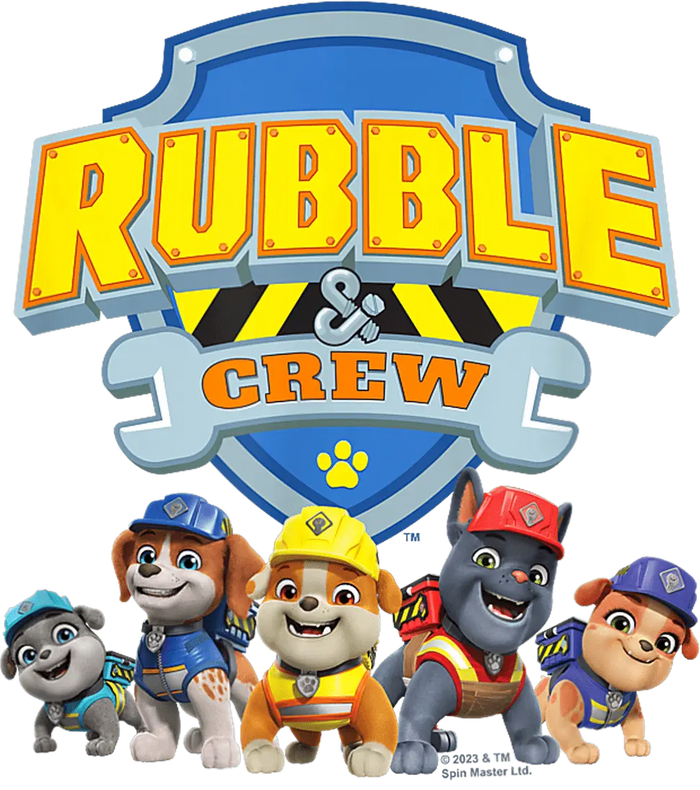 Rubble Crew Paw Patrol Design pressed on a garment